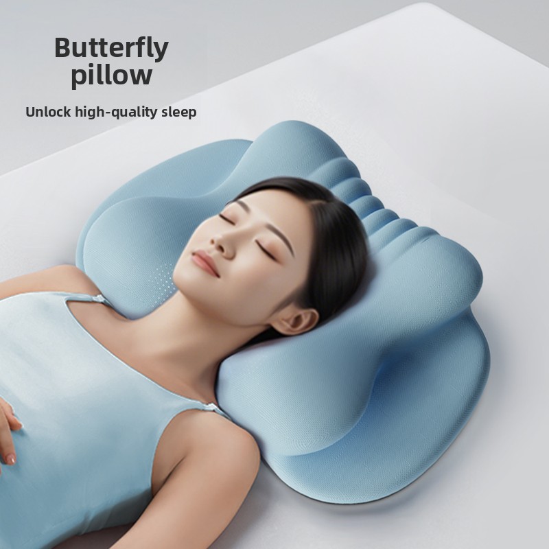 Neck Pillow Memory Foam - Butterfly Shaped Zero Pressure Memory Foam