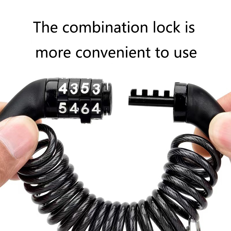 Cable Lock Combination - Portable Password Wire Anti-Theft Lock Universal