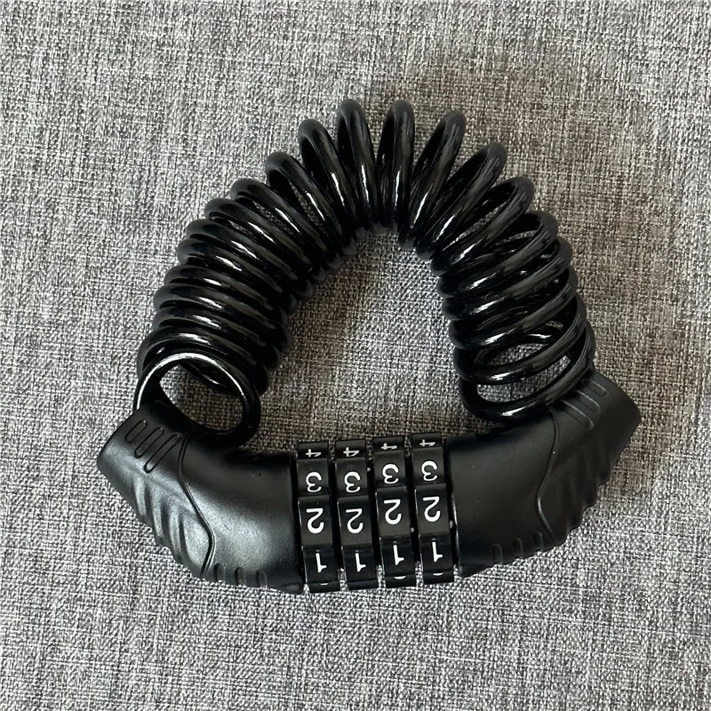 Cable Lock Combination - 1PC Motorcycle Helmet Lock, Portable 4-Digit