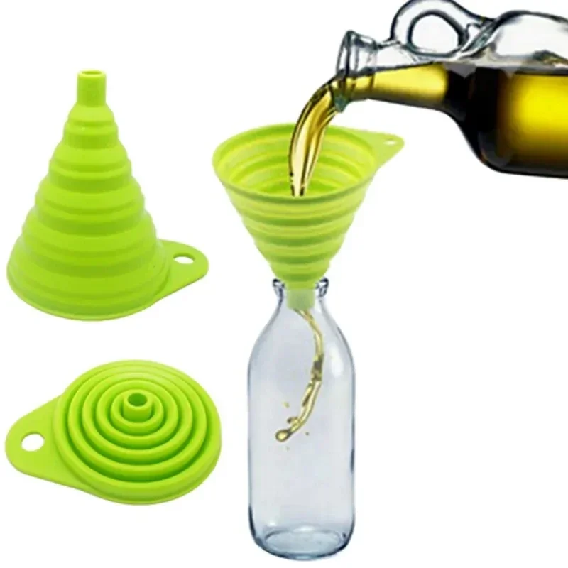Water Bottle Collapsible - 1/4PCS Silicone Collapsible Funnel Foldable Kitchen