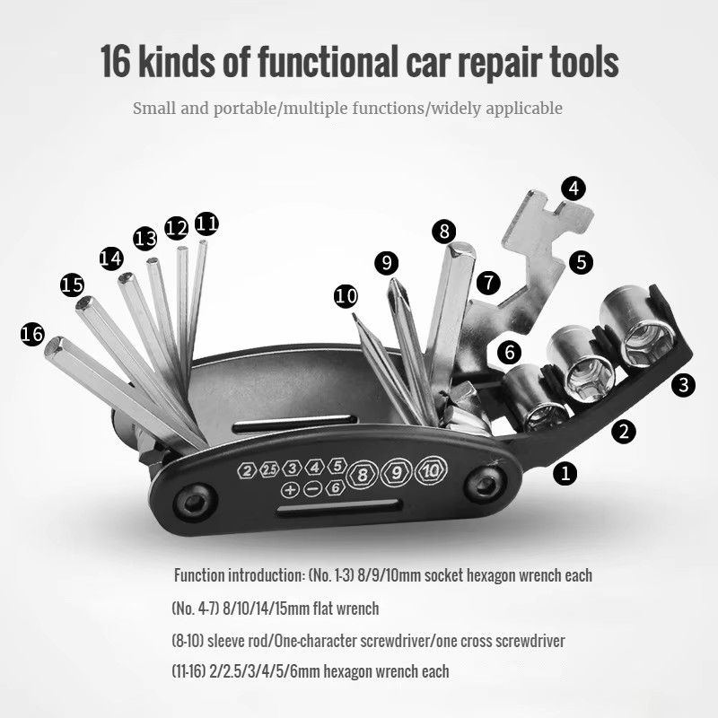 Travel Accessories Bike - Portable Bicycle Repair Tools Kit Bike