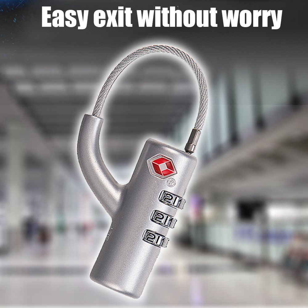 Cable Lock Combination - High Security Cable Luggage Lock Portable