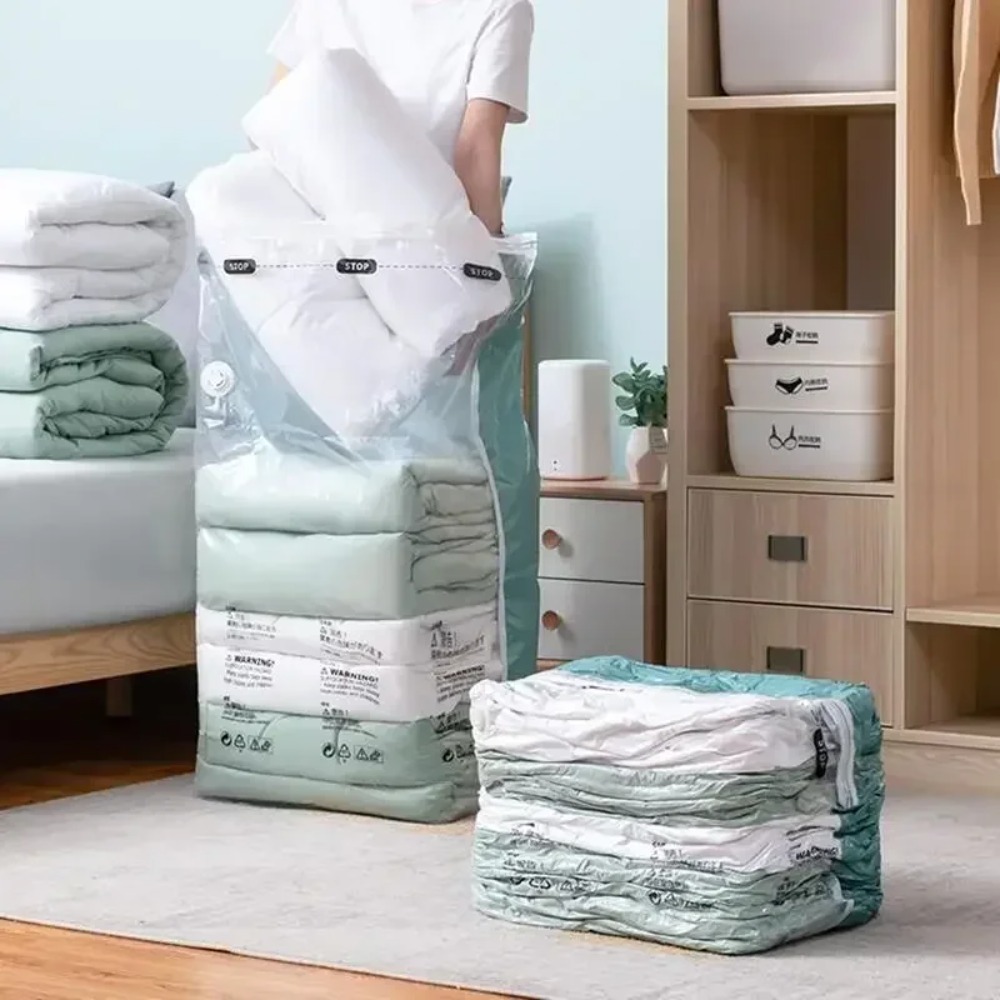 Travel Accessories Needed - 1PC Large Vacuum Storage Bags Plastic
