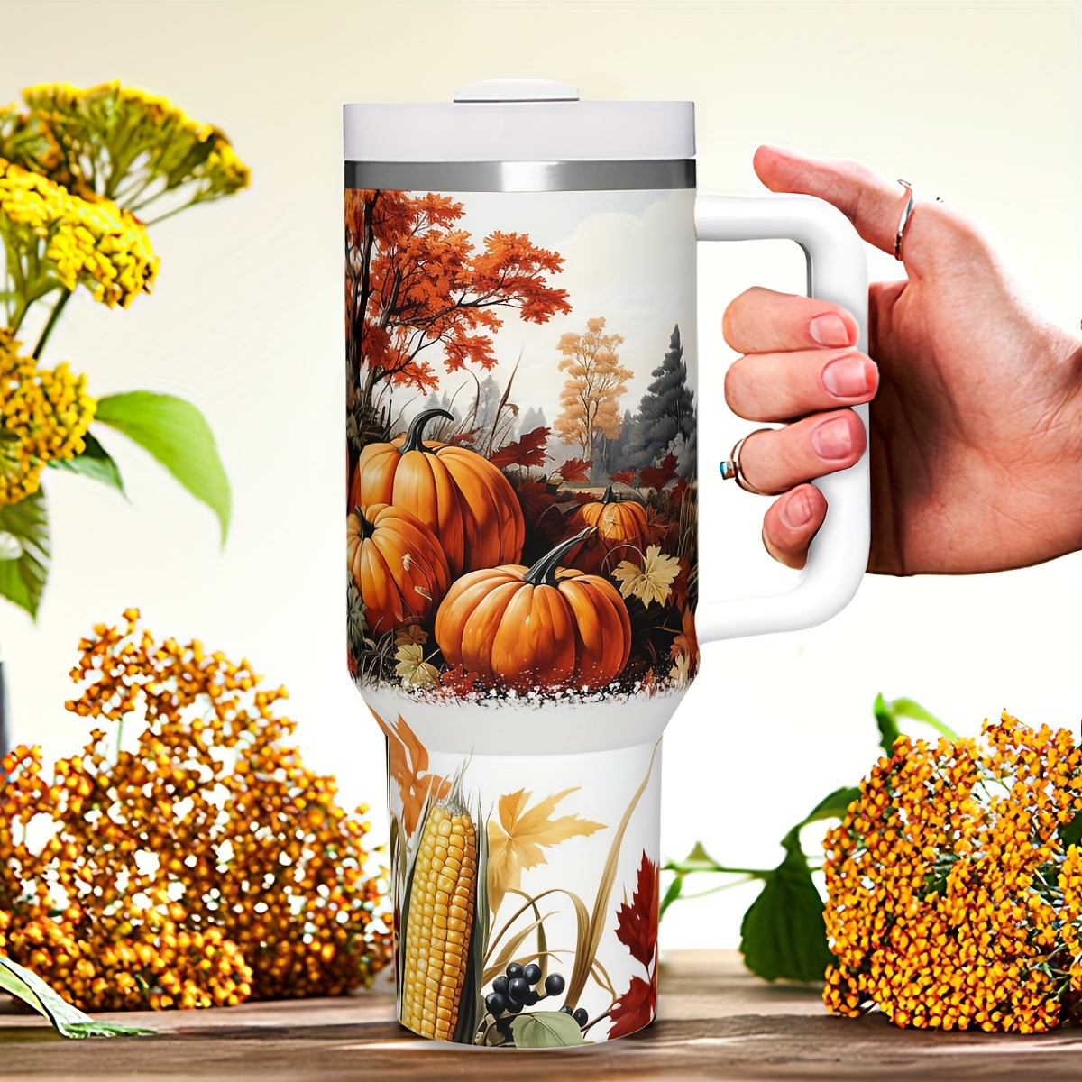 1pc 40oz Autumn Pumpkins Insul - огляд і ціна Travel Accessories Gift Ideas