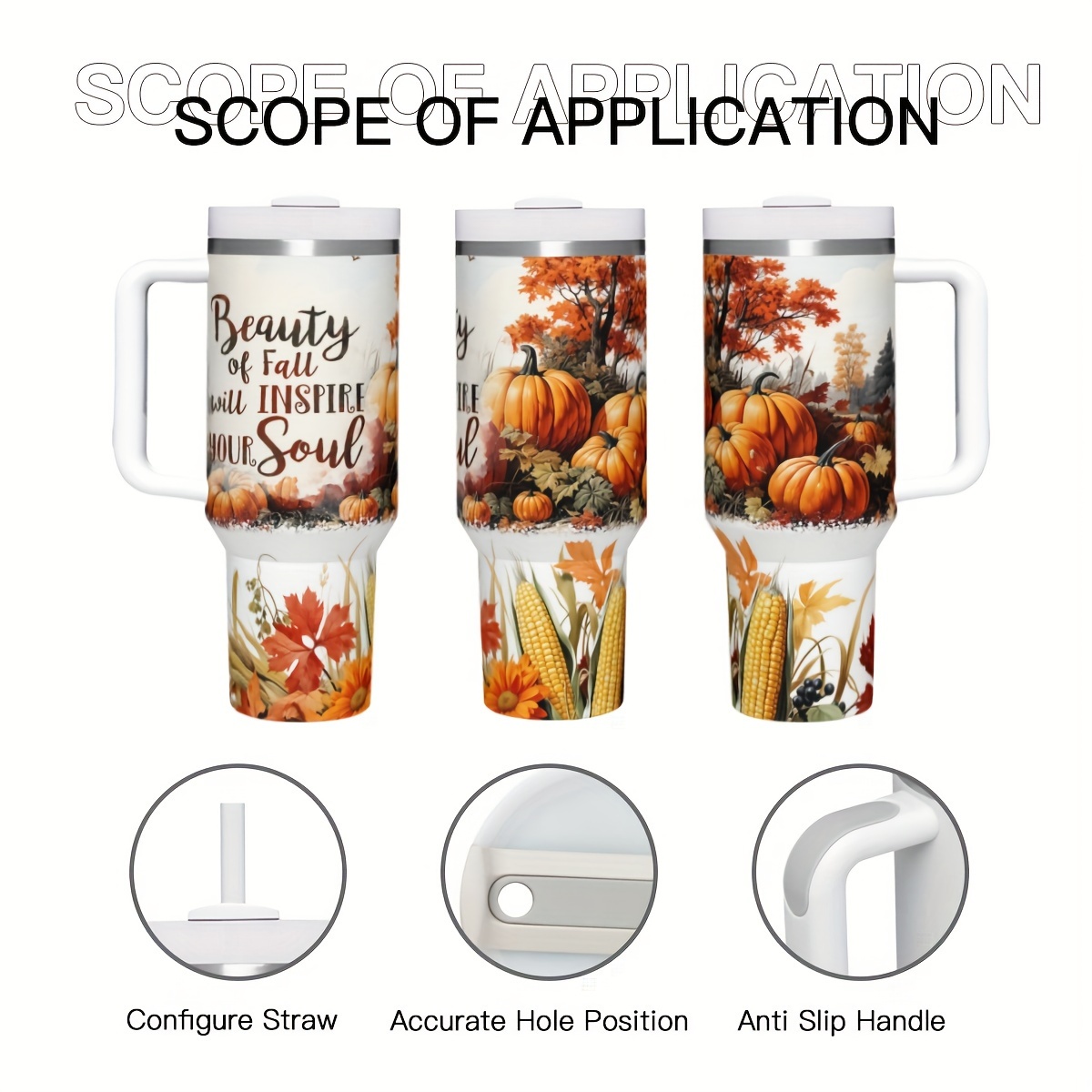 1pc 40oz Autumn Pumpkins Insul - огляд і ціна Travel Accessories Gift Ideas
