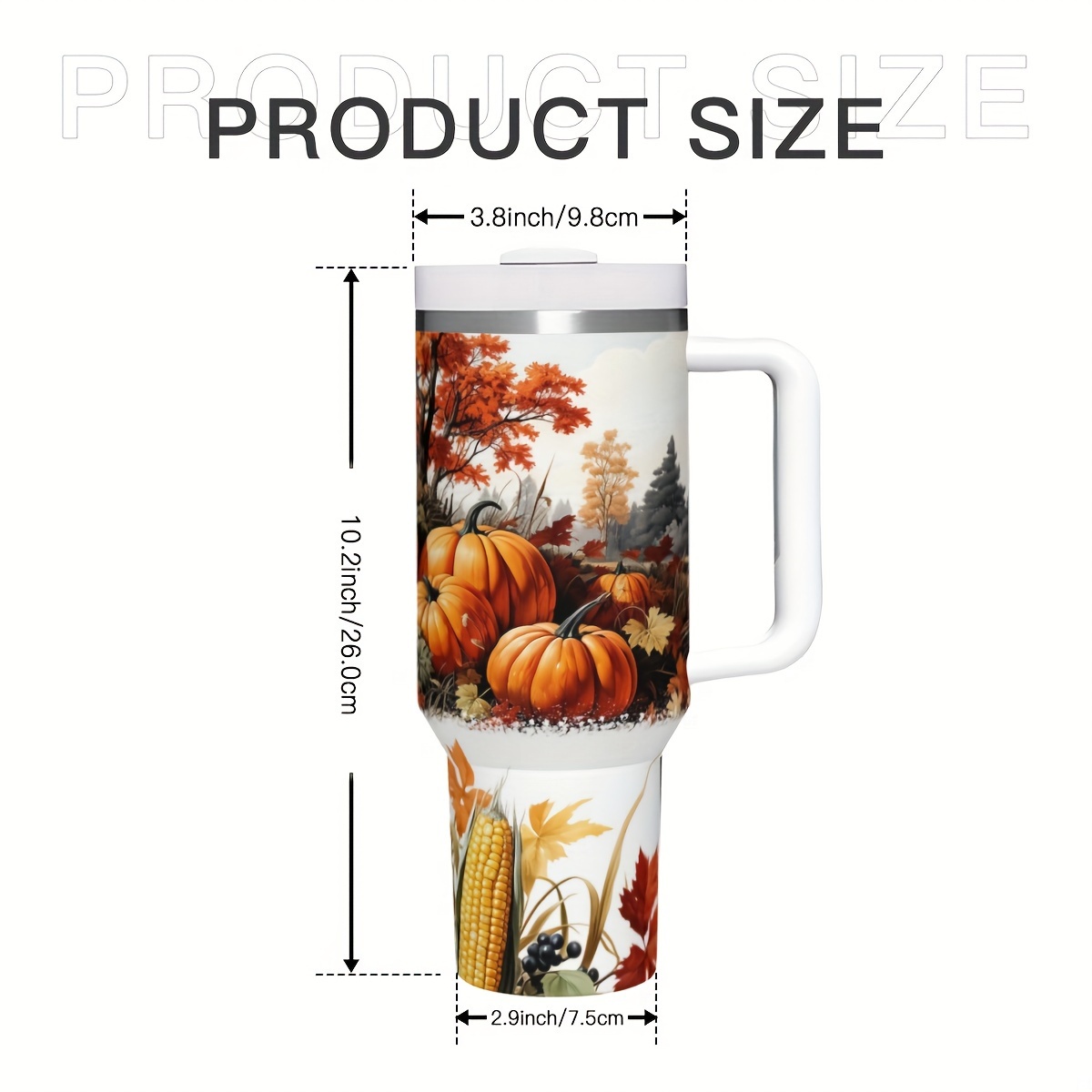 1pc 40oz Autumn Pumpkins Insul - огляд і ціна Travel Accessories Gift Ideas