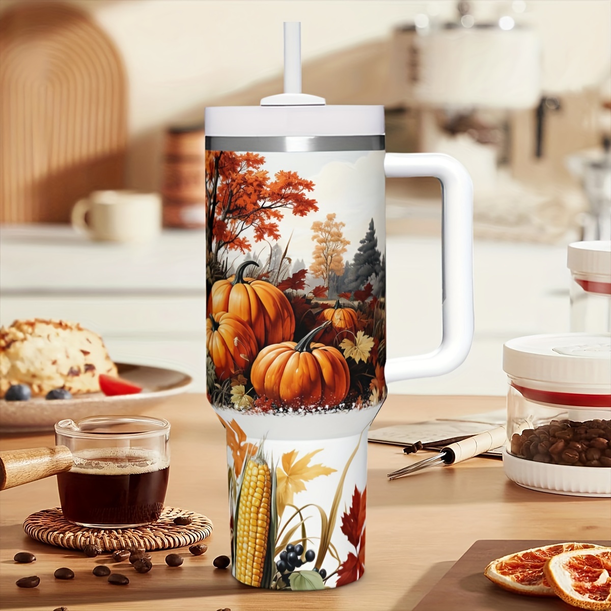 1pc 40oz Autumn Pumpkins Insul - огляд і ціна Travel Accessories Gift Ideas