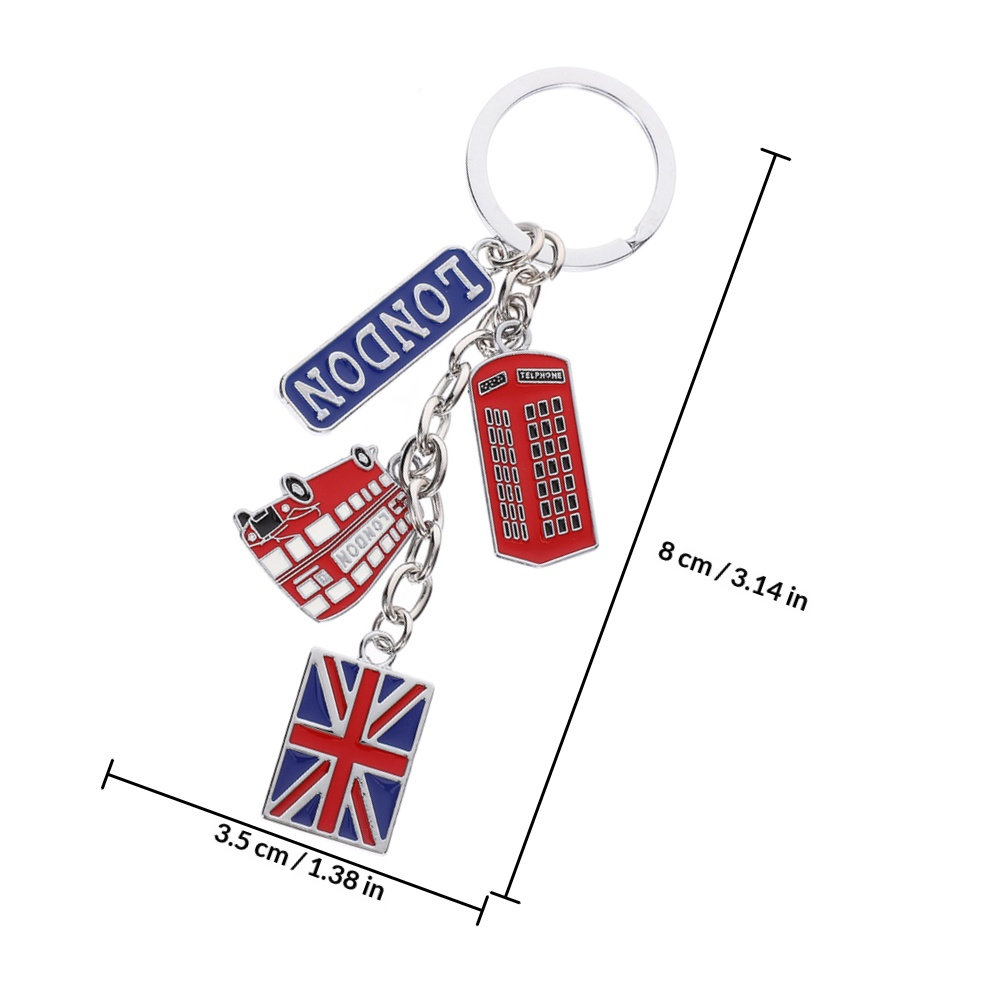 2Pcs British Souvenir Keychain - огляд і ціна Travel Accessories London