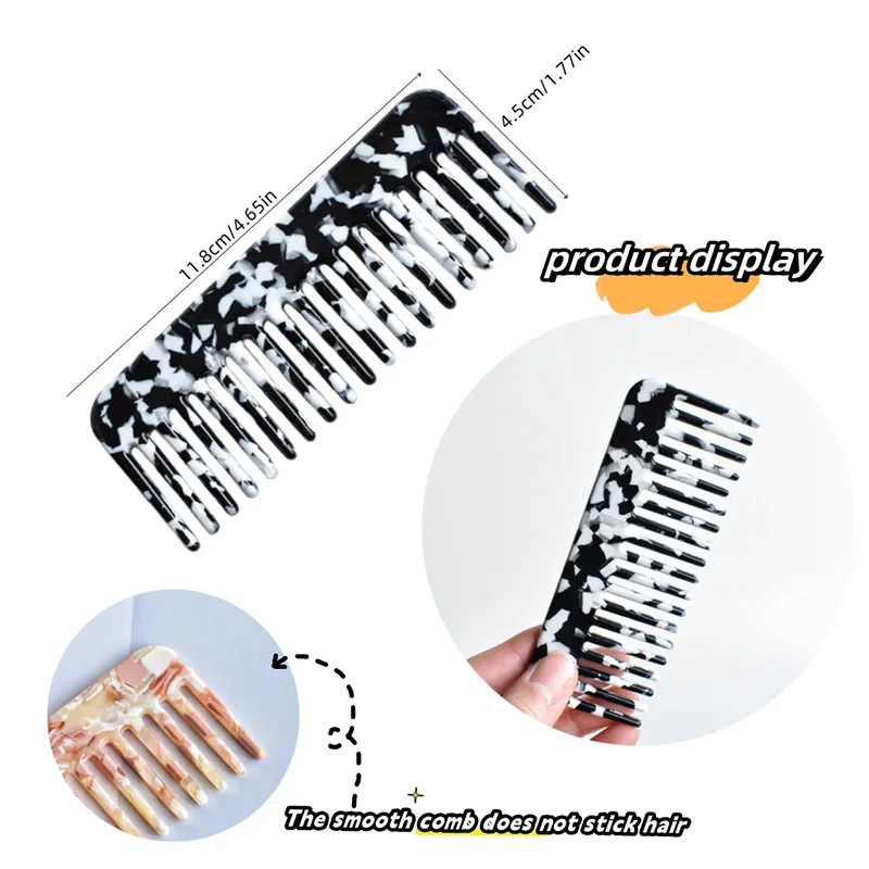Wide Teeth Acetate Hair Combs  - огляд і ціна Travel Accessories Needed