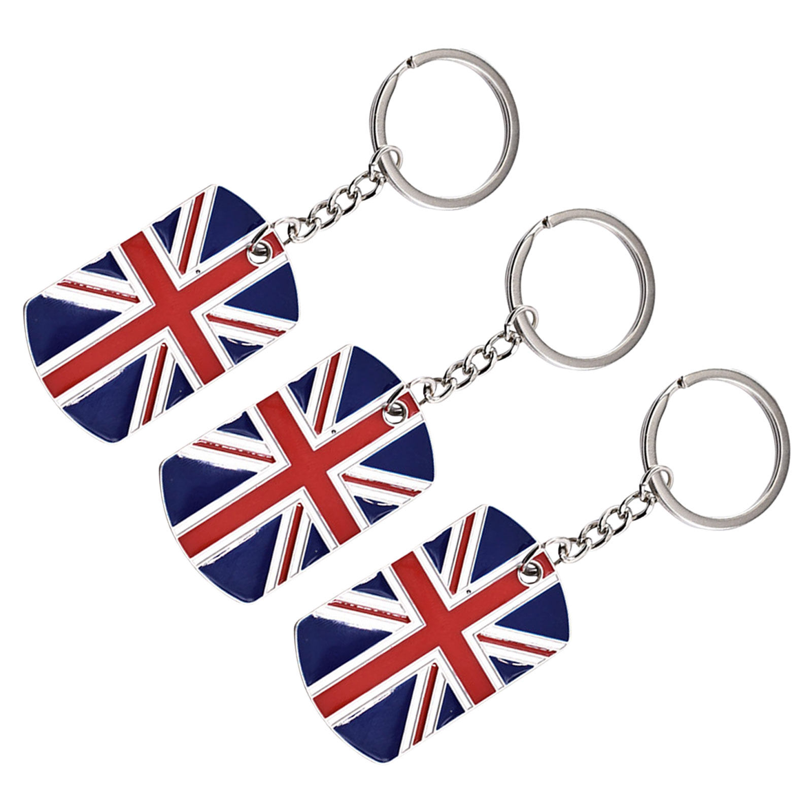 3Pcs British Flag Keychain Zin - огляд і ціна Travel Accessories London