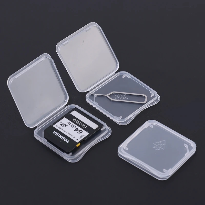 20/10/5/1PCS Transparent TF/SD - огляд і ціна Sim Card Holder Case