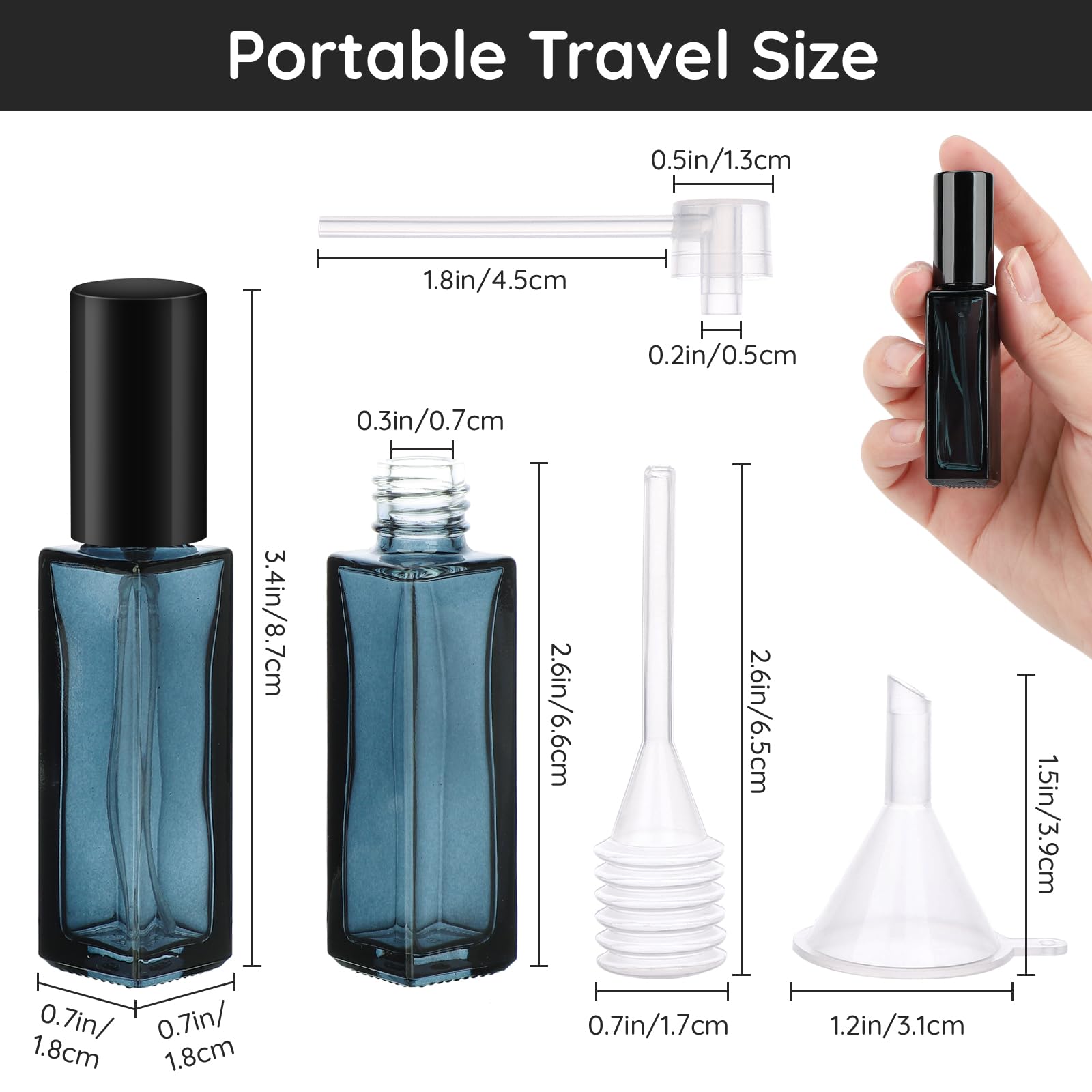 10pcs Perfume Bottle Spray Emp - огляд і ціна Travel Accessories High End