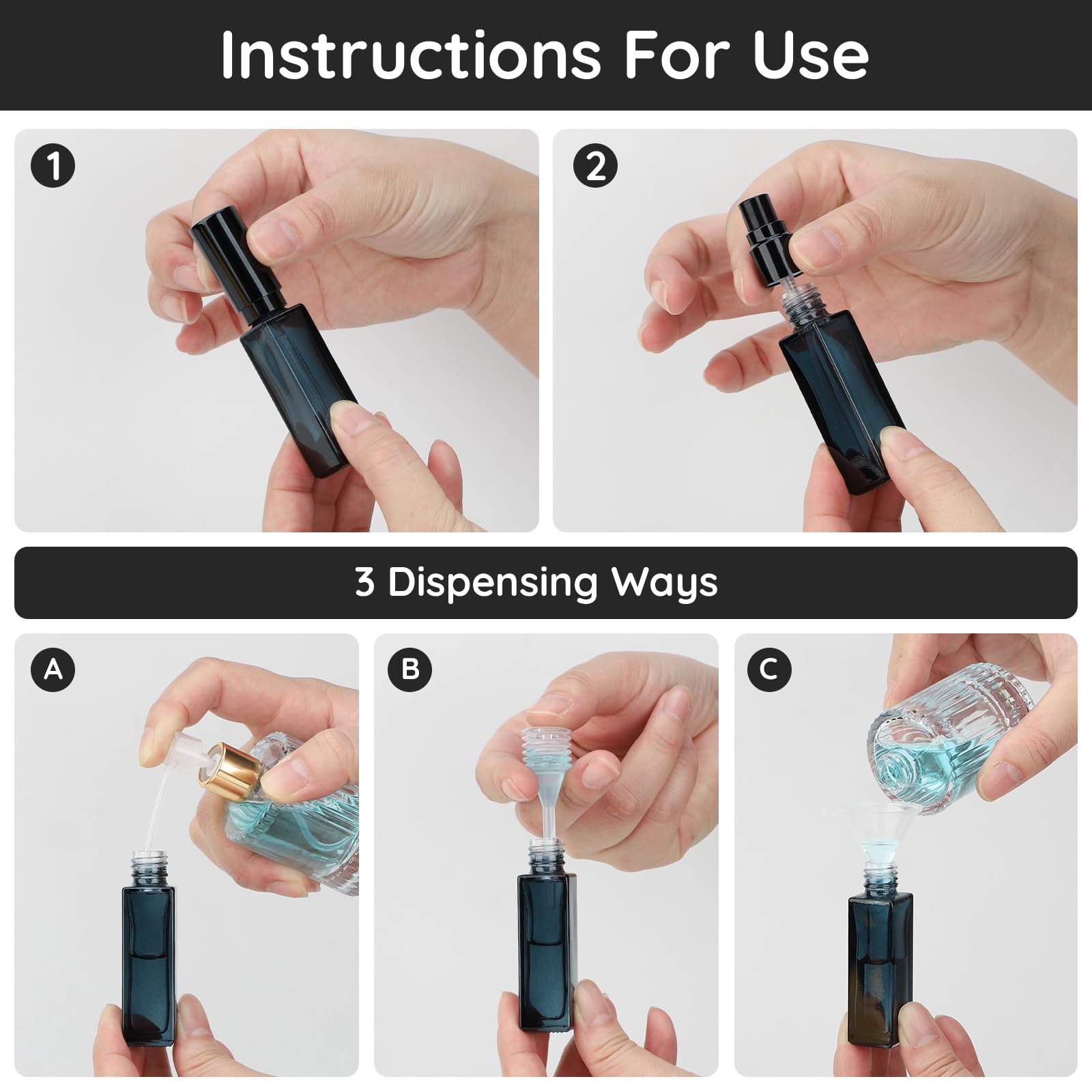 10pcs Perfume Bottle Spray Emp - огляд і ціна Travel Accessories High End