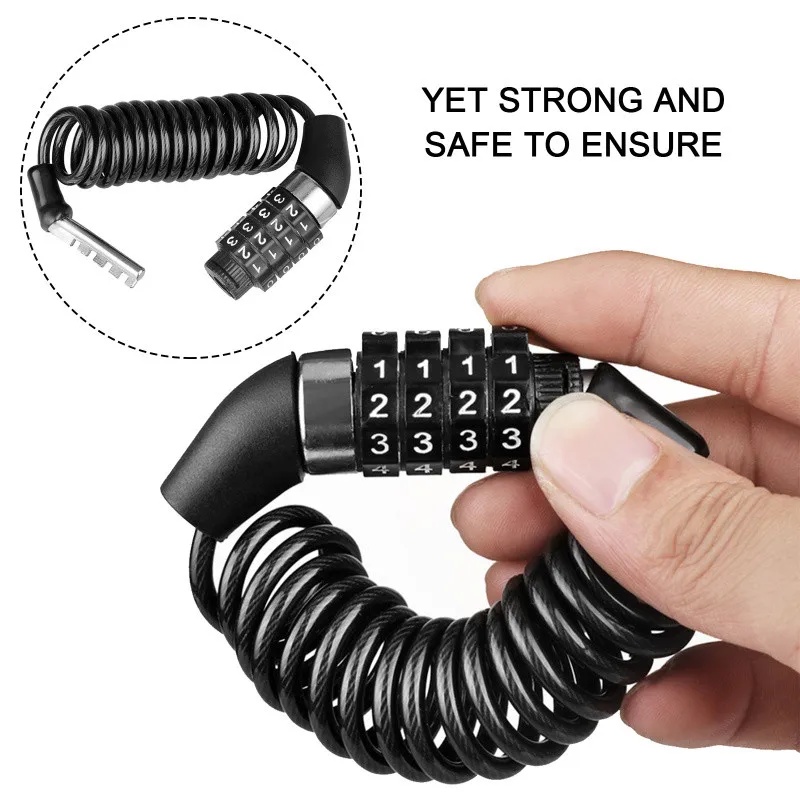 Motorcycle Bicycle Anti-Theft  - огляд і ціна Cable Lock Combination