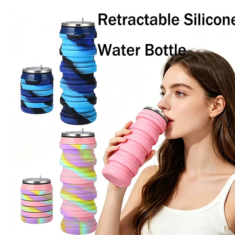 480ML Retractable Silicone Wat - огляд і ціна Water Bottle Collapsible