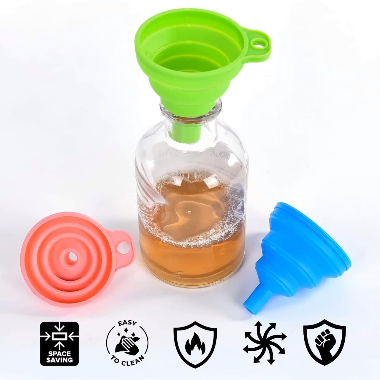 Foldable Silicone Funnel Set – - огляд і ціна Water Bottle Collapsible
