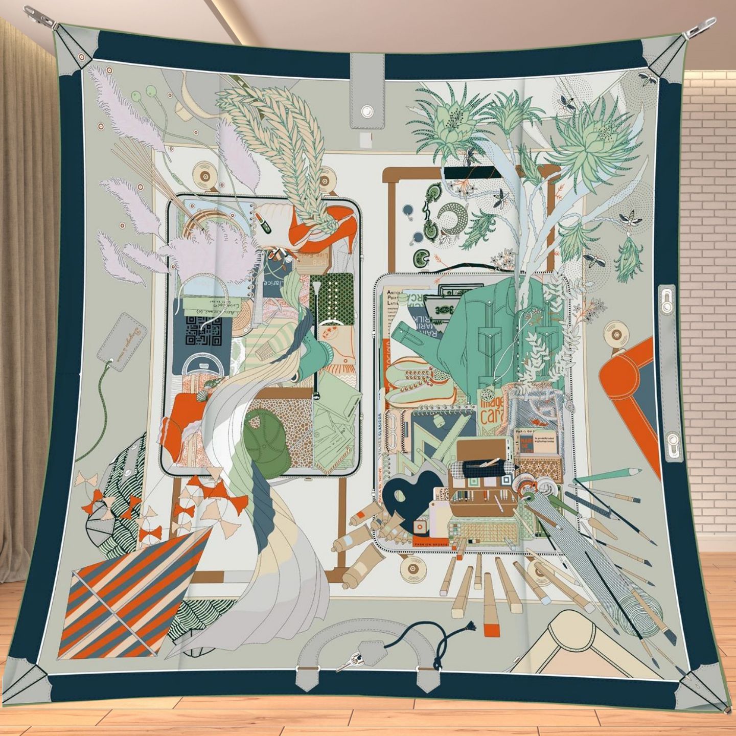 90cm Twill Silk Like Square Sc - огляд і ціна Travel Accessories Gifts