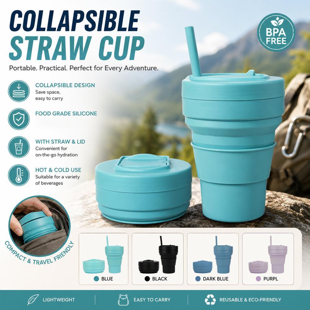 Collapsible Silicone Coffee Cu - огляд і ціна Water Bottle Collapsible
