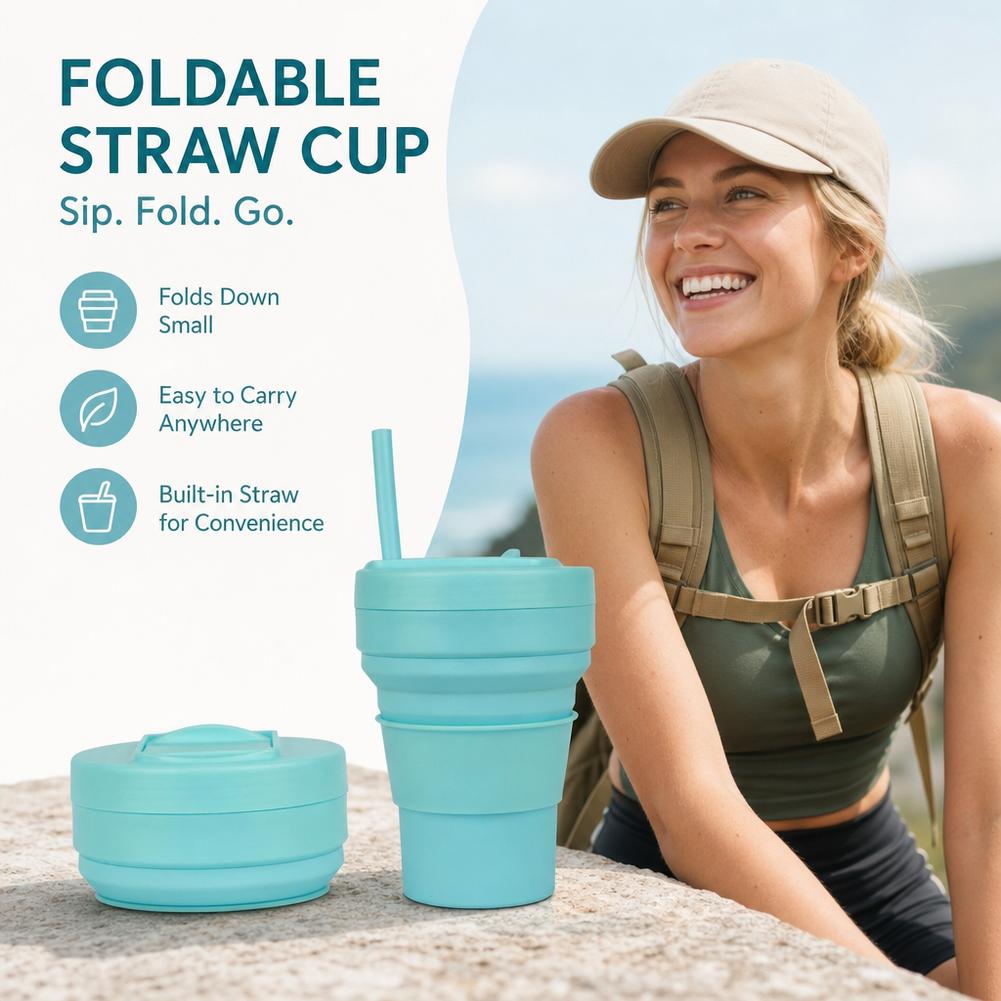 Collapsible Silicone Coffee Cu - огляд і ціна Water Bottle Collapsible