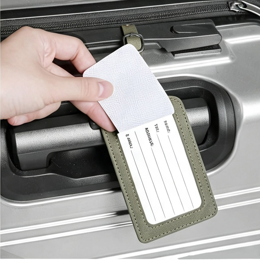 PU Leather Aircraft Logo Lugga - огляд і ціна Travel Accessories On Plane