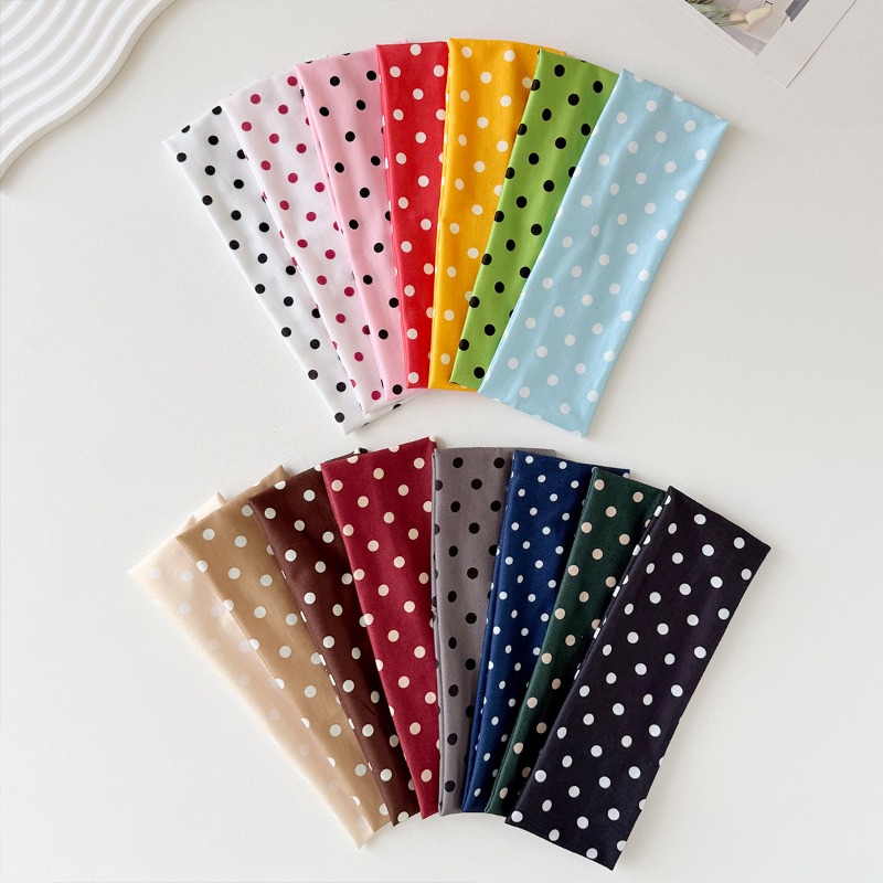 2Pc Polka Dot Elastic Headband - огляд і ціна Travel Accessories Needed