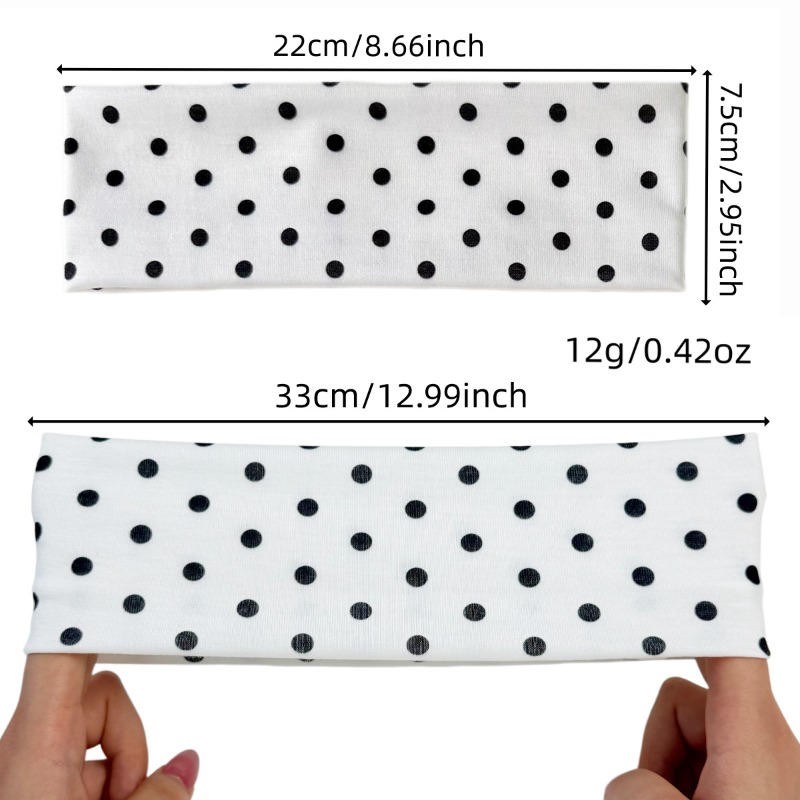 2Pc Polka Dot Elastic Headband - огляд і ціна Travel Accessories Needed