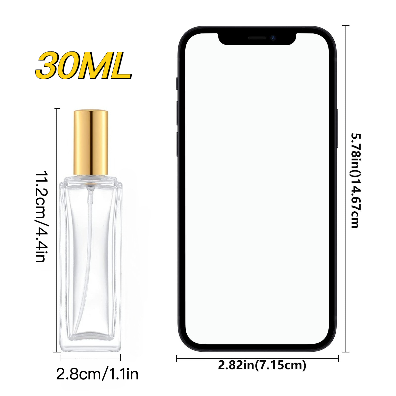 2pcs Perfume Bottle Spray Empt - огляд і ціна Travel Accessories High End