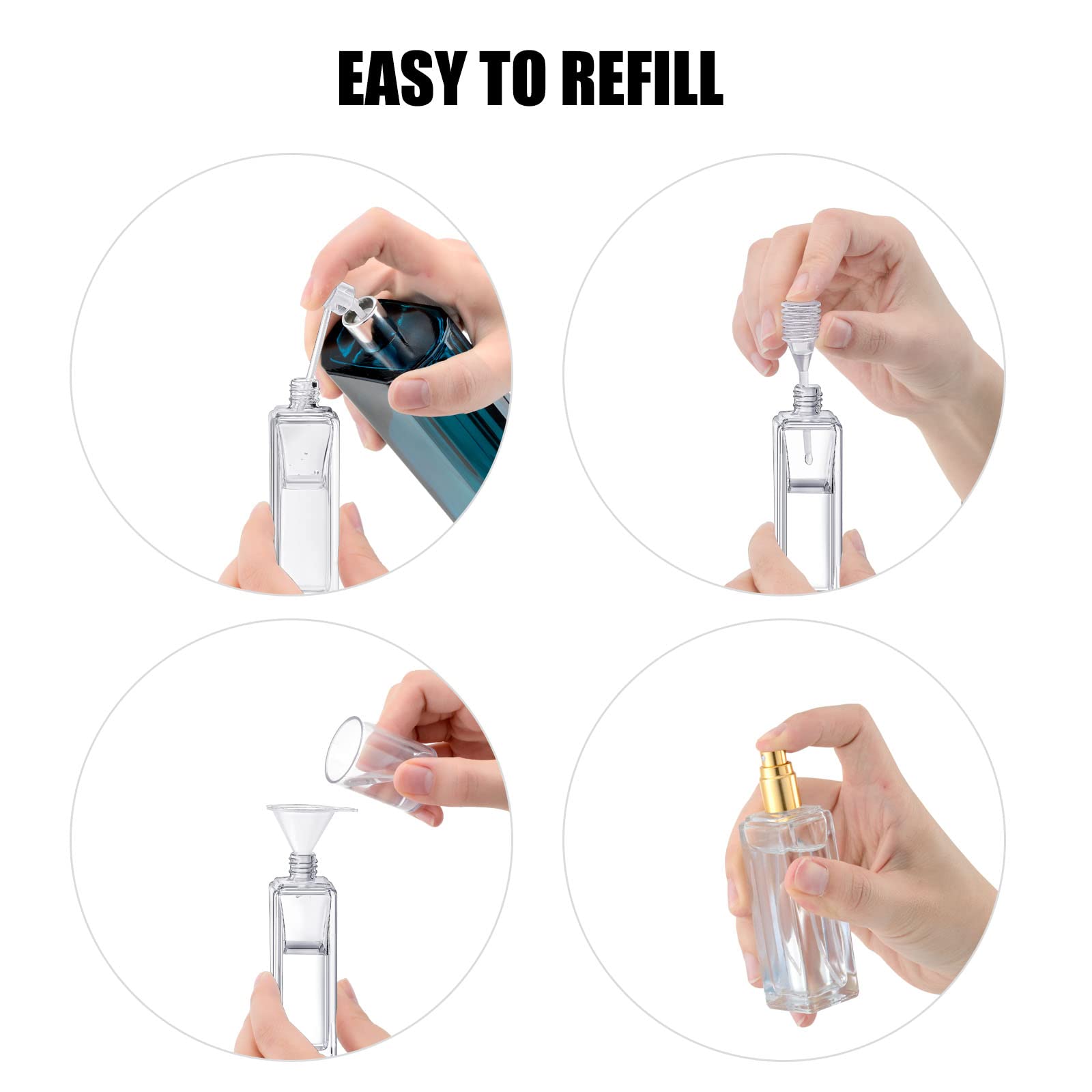 2pcs Perfume Bottle Spray Empt - огляд і ціна Travel Accessories High End