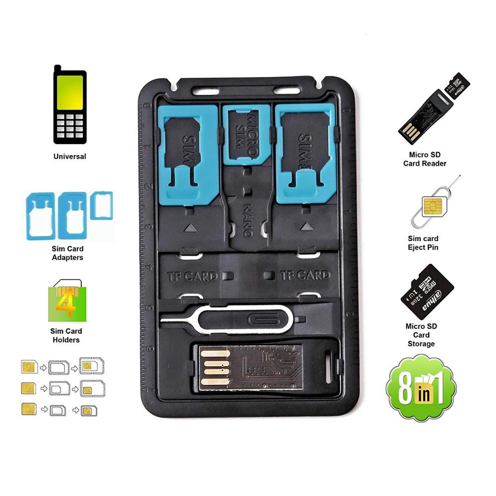 5 in 1 Universal Mini SIM Card - огляд і ціна Sim Card Holder Case