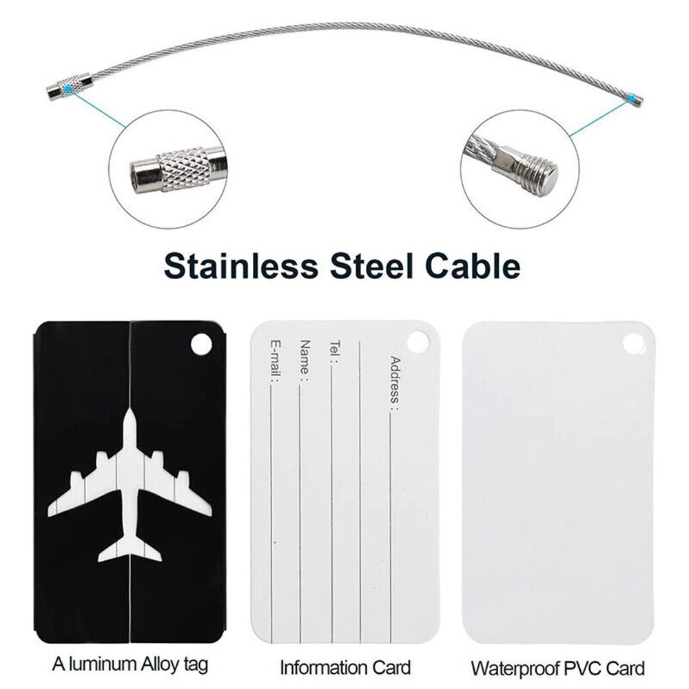 Aluminium Travel Luggage Tags  - огляд і ціна Travel Accessories On Plane