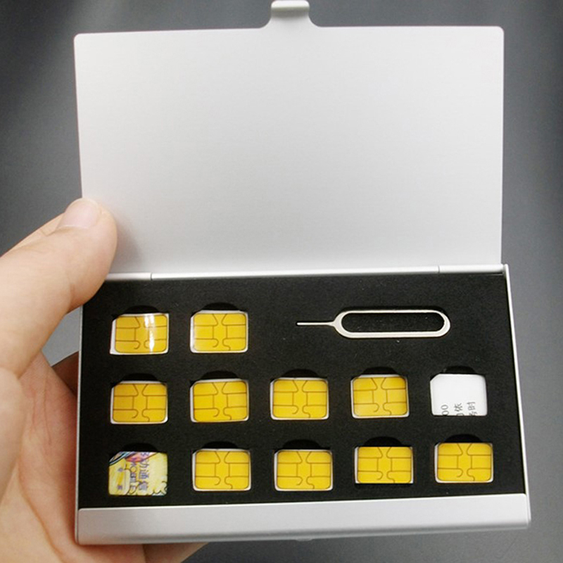 New 12-Slots-NANO+1-Slot-Card- - огляд і ціна Sim Card Holder Case