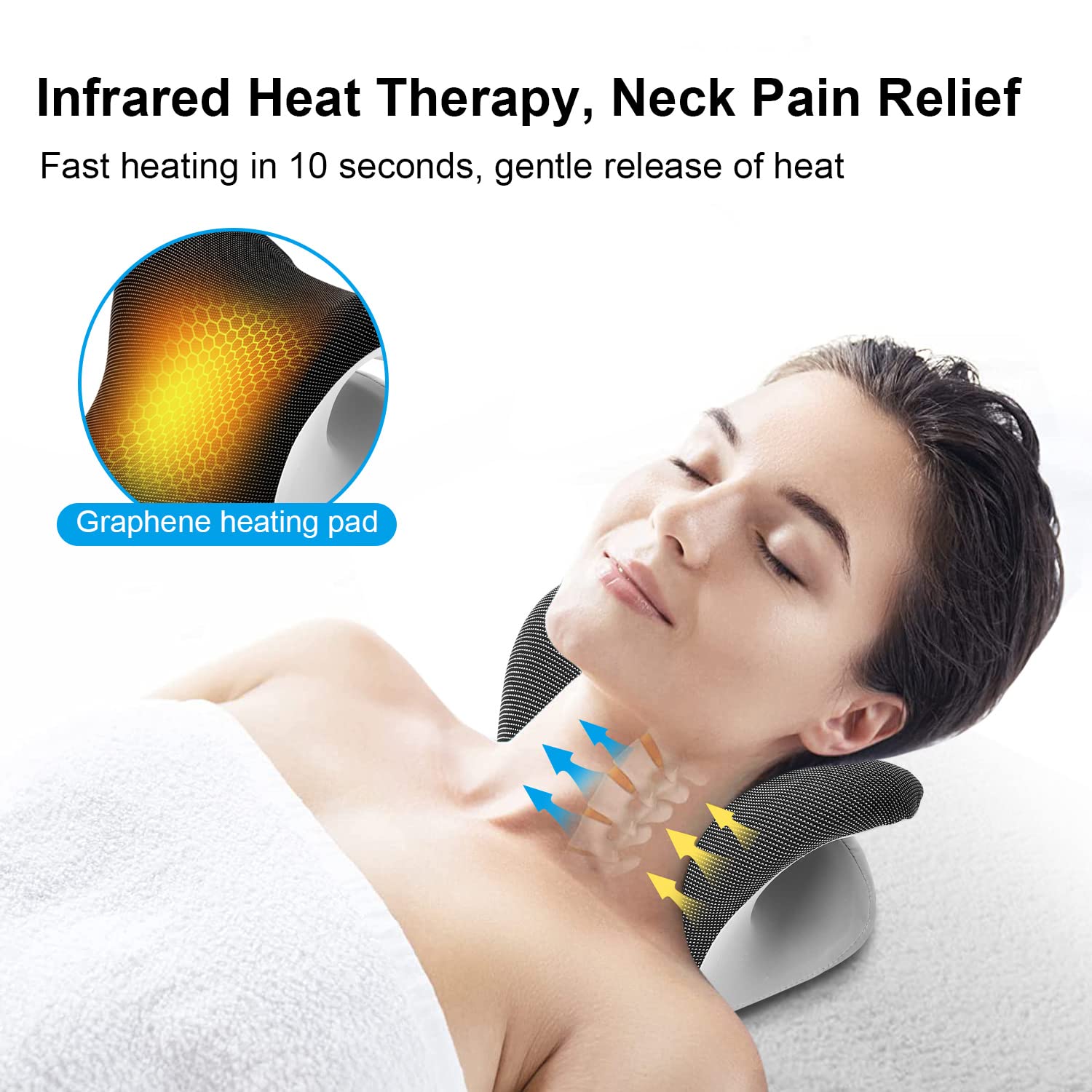 Heated Neck Stretcher Therapy  - огляд і ціна Neck Pillow Memory Foam